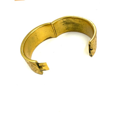 569 - Victorian gilt metal bangle in original fitted case