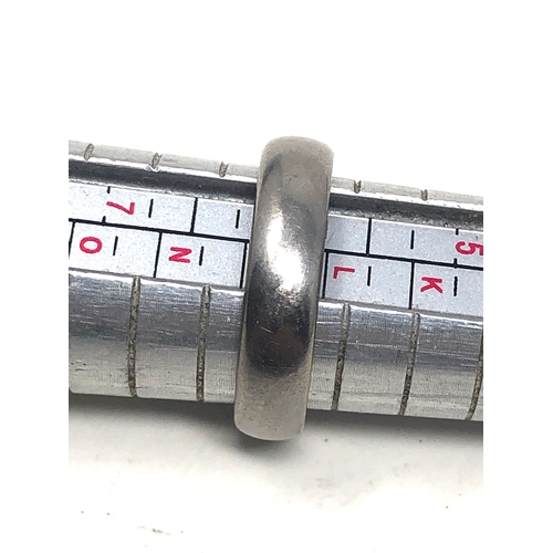 80 - titanium & diamond band ring weight 2.4g