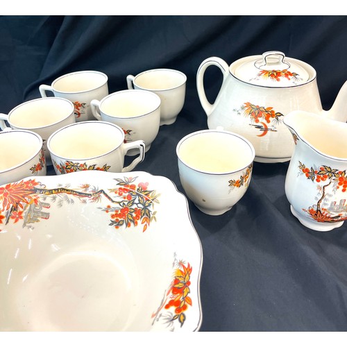 898 - Part art deco style tea/ dinner service