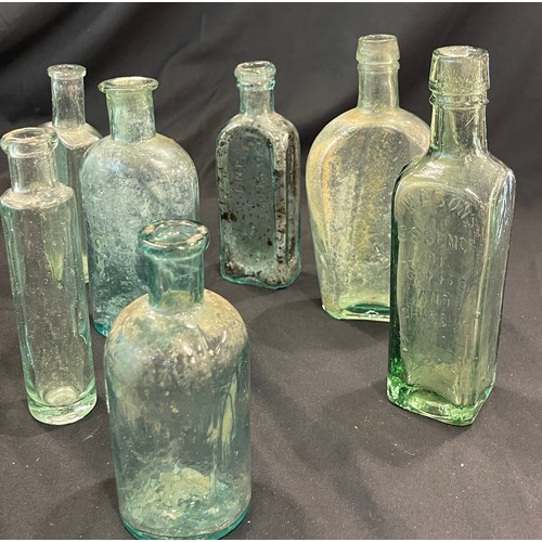 896 - Selection of vintage glass medicine bottles