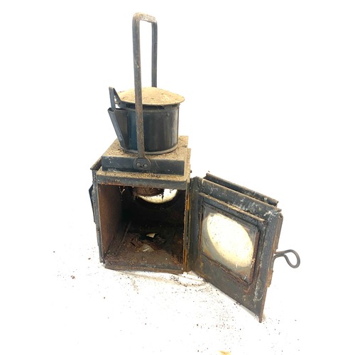 652 - Vintage British Rail / Railways Bullseye Tail Lamp Lantern without burner