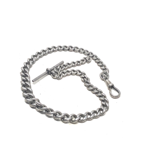 39 - Antique silver albert watch chain weight 45g