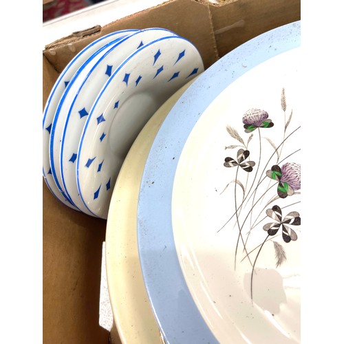 820 - Box of China to include antique pieces, Wedgwood etc