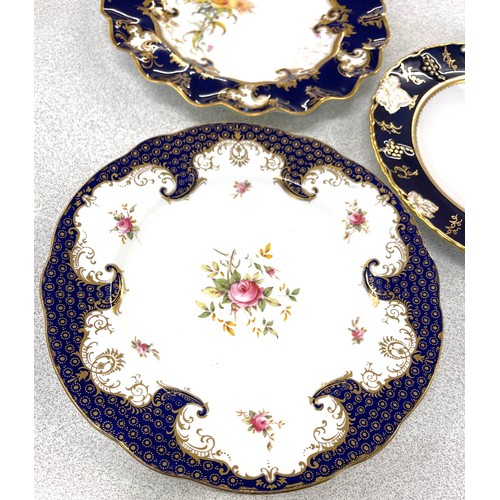 594 - 3 Victorian collector plates to include Royal Crown Derby, Coalport