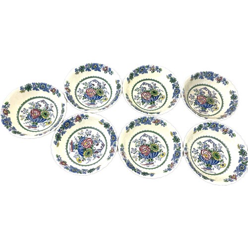 599 - Selection of 7 Masons Strathmore bowls