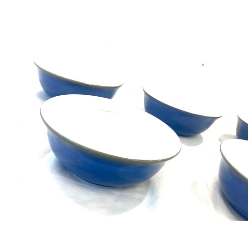 884 - Selection of 5 Denby Imperial blue bowls