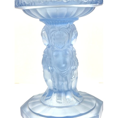 679 - Art Deco glass stand German cherubs