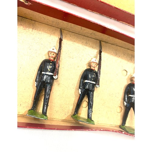 692 - Vintage Britains Royal Marines with moving arms in original box