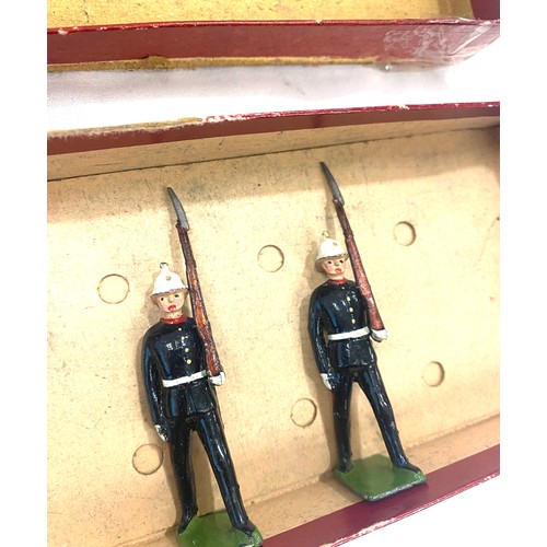 692 - Vintage Britains Royal Marines with moving arms in original box