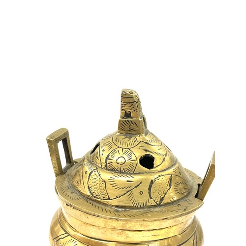 658 - Chinese brass censer burner, 6 character Xaunde mark