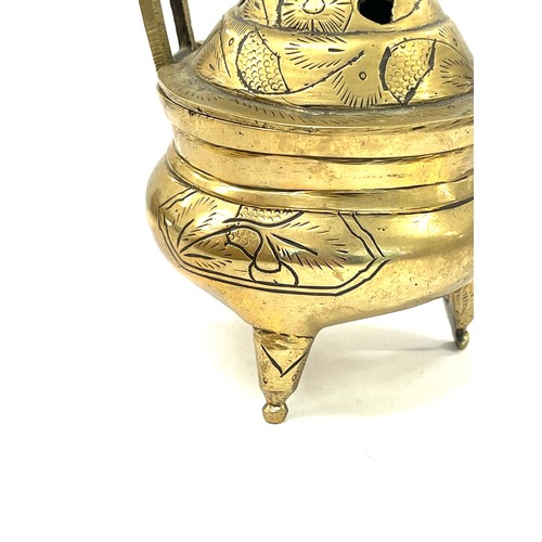 658 - Chinese brass censer burner, 6 character Xaunde mark