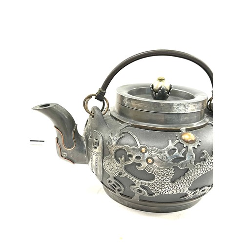 675 - Antique Chinese Yixing pewter teapot