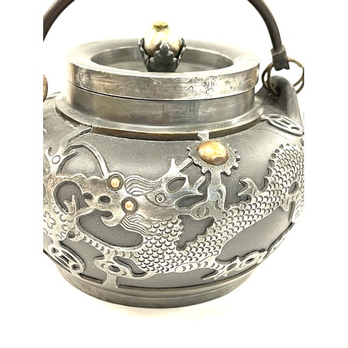 675 - Antique Chinese Yixing pewter teapot