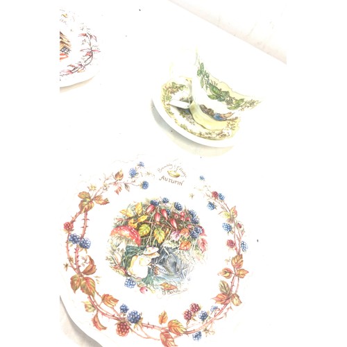 641 - Selection of Royal Doulton brambly hedge pieces to include a cup, saucer, plates etc