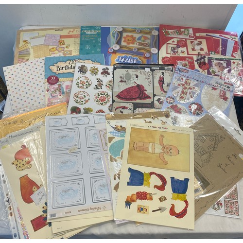 827 - Selection of new in packaging card craft items