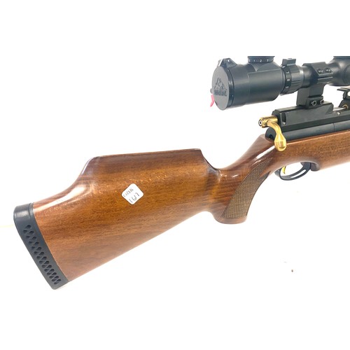 907 - Air arms S400 Carbine 1.77 calibre, 40mm richter scope 1.8, Shot mag, 1 bypod, filling hose and pell... 