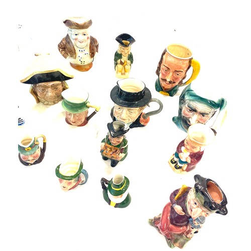 583 - Selection of toby jugs, various sizes to include Staffordshire, Sylvac and Beswick to include 2 larg... 