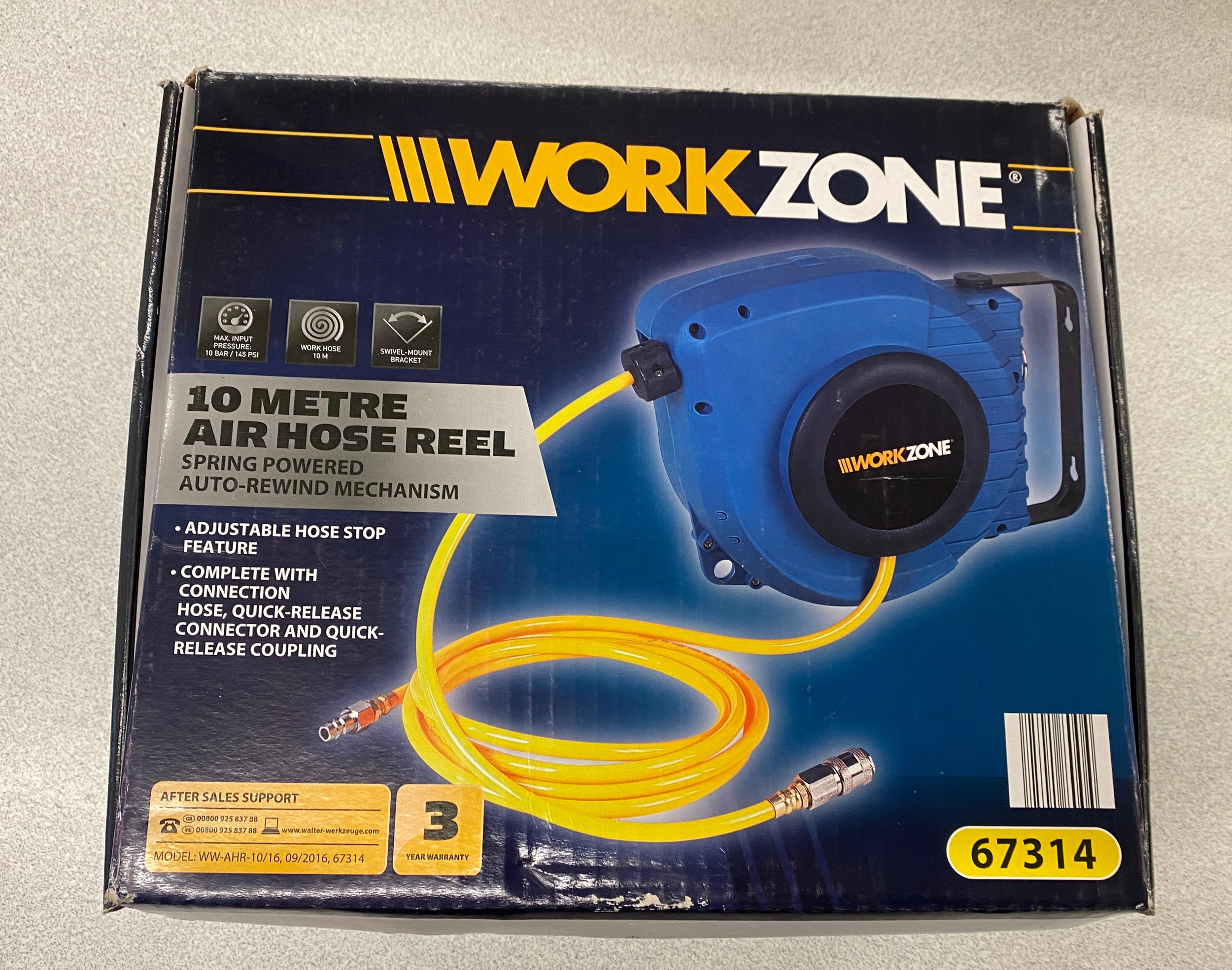 New workzone 10 metre air hose reel