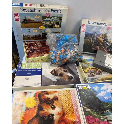 815 - Large selection of assorted puzzles includes Ravensburger, King etc