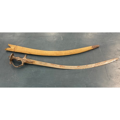 802 - Vintage Talwar sword and scabbard