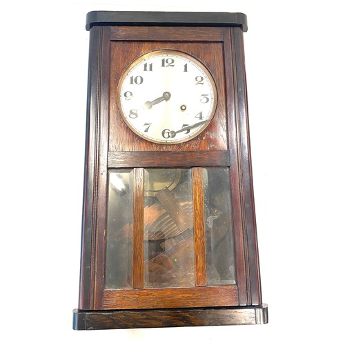 588 - Vintage wall hanging 2 key hole wall hanging clock