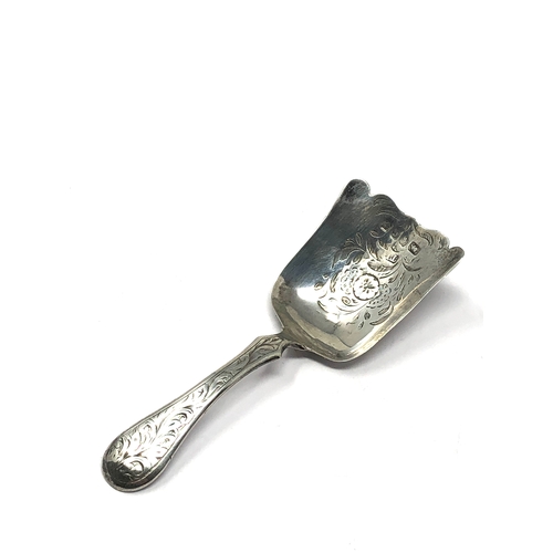 46 - Antique Victorian silver tea caddy spoon