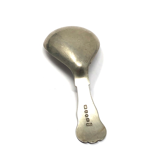 49 - Antique Victorian silver tea caddy spoon