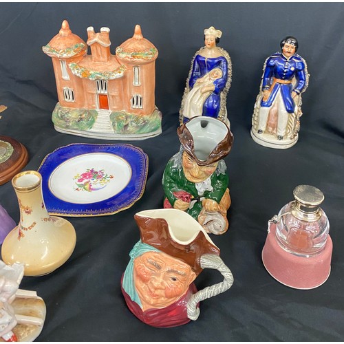 911 - Large selection of assorted ceramics includes Staffordshire etc