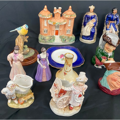 911 - Large selection of assorted ceramics includes Staffordshire etc