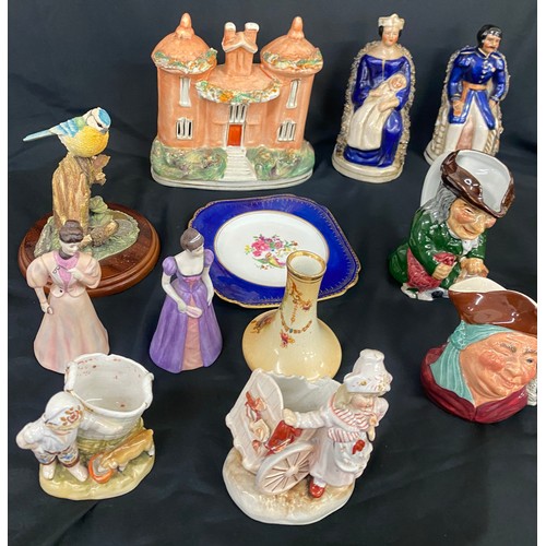 911 - Large selection of assorted ceramics includes Staffordshire etc