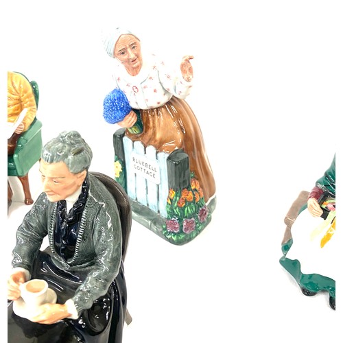 642 - Selection of 4 Royal Doulton lady figures includes Silk and Ribbons, Thank You, Pride and Joy and Cu... 