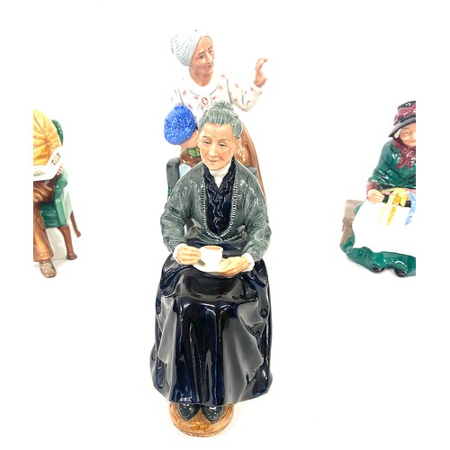 642 - Selection of 4 Royal Doulton lady figures includes Silk and Ribbons, Thank You, Pride and Joy and Cu... 