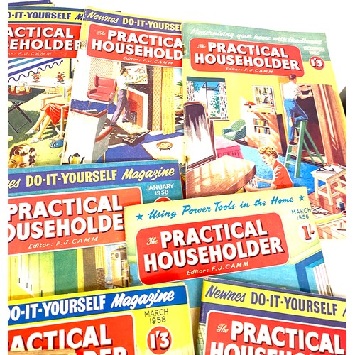 698 - Large selection of vintage Practical householder magazines