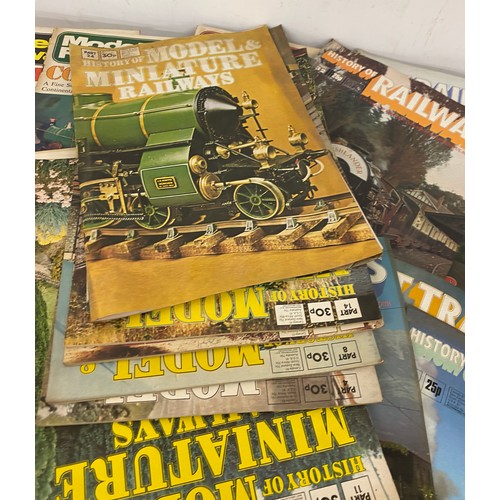 850 - Large selection of Vintage Railway magazines includes model  railway, History of railways etc