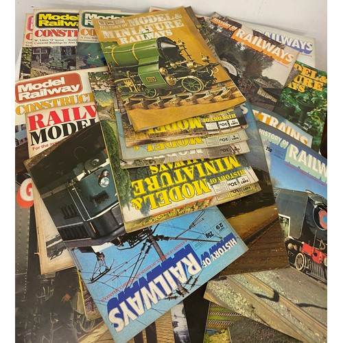 850 - Large selection of Vintage Railway magazines includes model  railway, History of railways etc