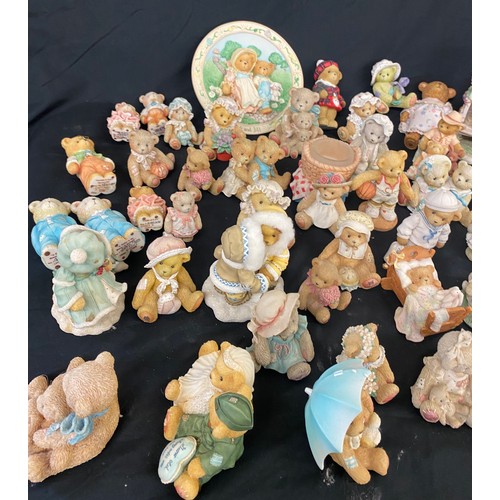 909 - Large selection of Cherrish teddy figures