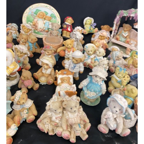 909 - Large selection of Cherrish teddy figures