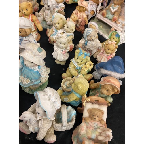 909 - Large selection of Cherrish teddy figures