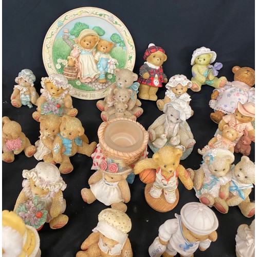 909 - Large selection of Cherrish teddy figures