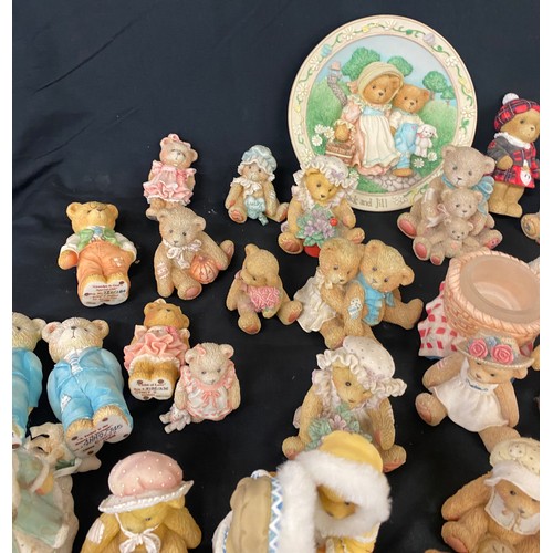 909 - Large selection of Cherrish teddy figures