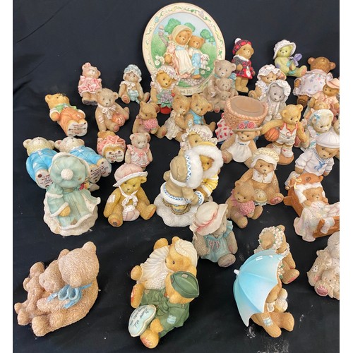 909 - Large selection of Cherrish teddy figures