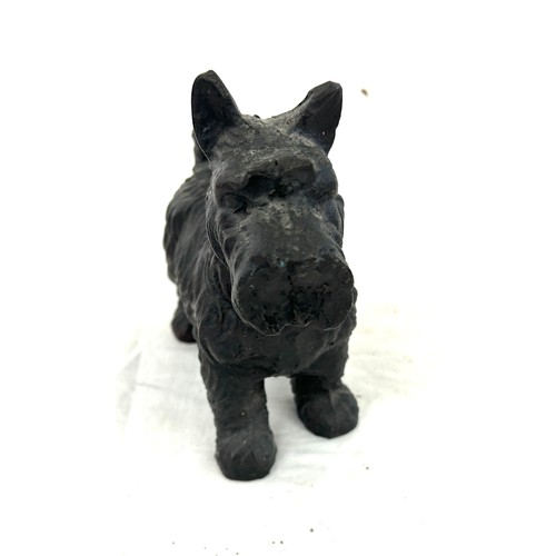 750 - Cast iron scottie dog door stop measures approx 6.5 inches tall 7.5 inches wide