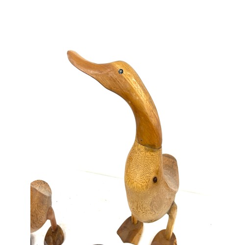 956 - Selection of Wooden duck ornaments by Dcuk