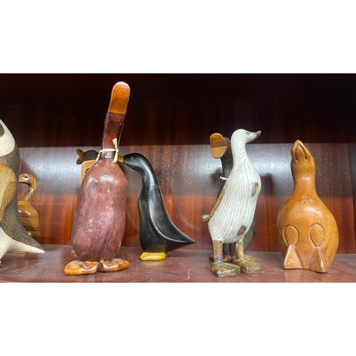 921 - Large selection of Duck figures includes Penguins and ducks