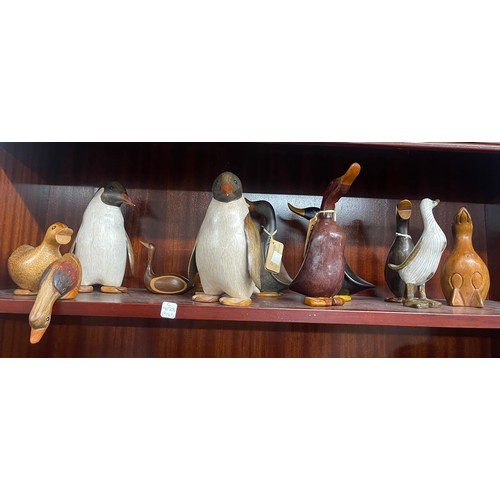 921 - Large selection of Duck figures includes Penguins and ducks