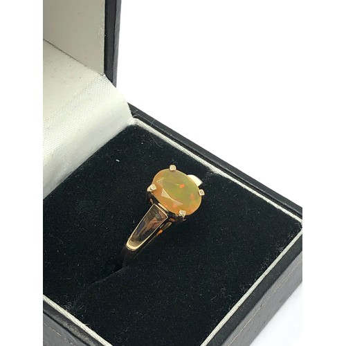 264 - 9ct gold opal statement ring (2.7g)