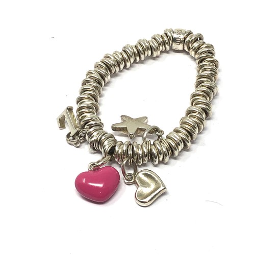 321 - .925 links of london bracelet with charms (74g)