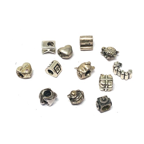 362 - x 12 .925 pandora charms (47g)