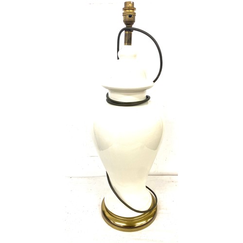 702 - Large decorative vase measures approx 21 inches tall and a Vintage table lamp, untested