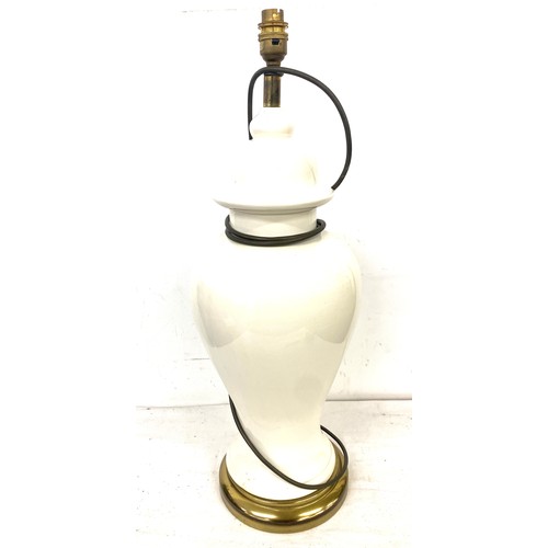 702 - Large decorative vase measures approx 21 inches tall and a Vintage table lamp, untested